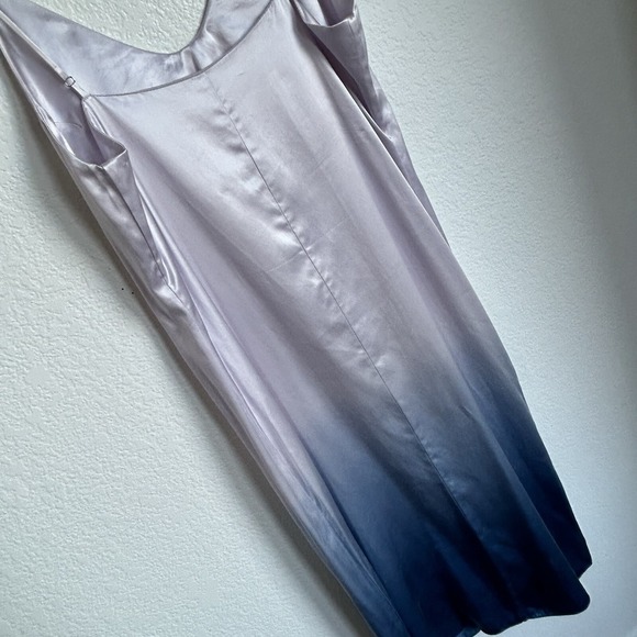 Reformation Ombré Sofia 100% Silk Slip Midi Dress Blue Lavender size 0 $278 Prom - Picture 6 of 14